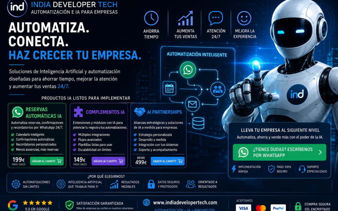 automatización IA para empresas barata  | Soluciones Inteligentes y Reservas Automáticas